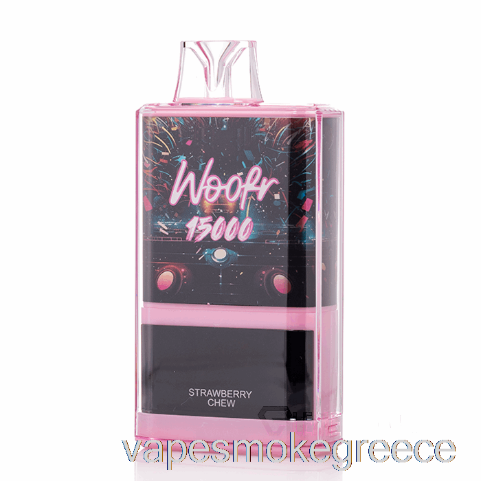 Vape Greece Woofr 15000 μασώ φράουλα μιας χρήσης